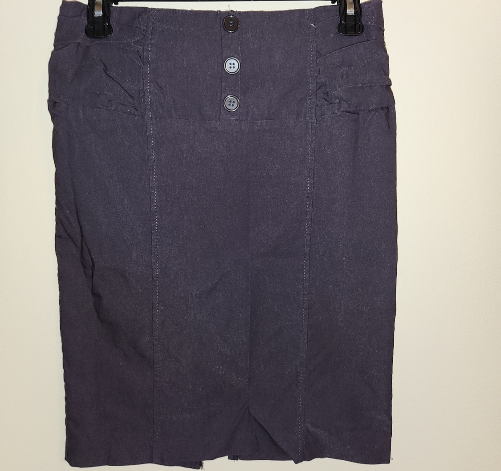 Sensational Chic Women's Dark Purple/Gray Pencil Skirt
